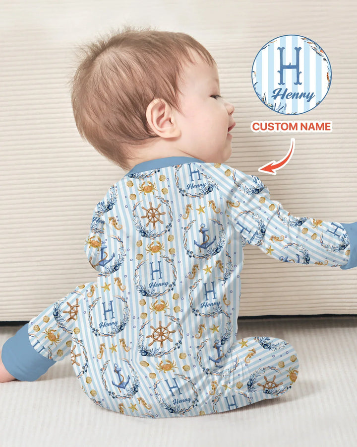 Bon Voyage Custom Name Bamboo Convertible Zippy