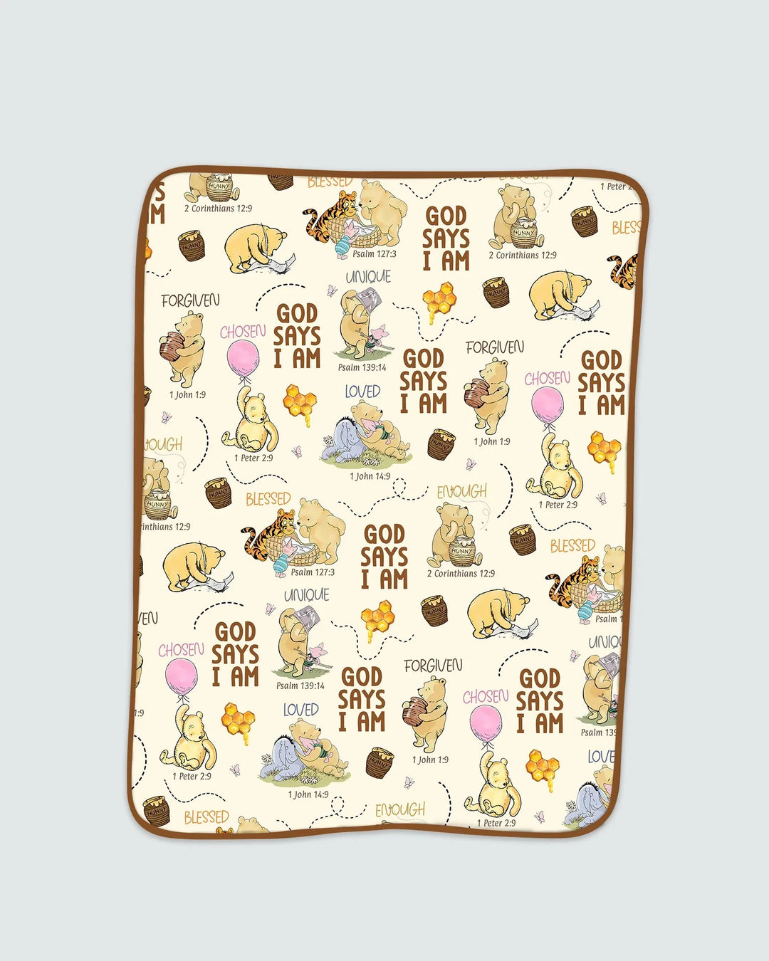 God Says I Am Little Blessings Bamboo Blanket