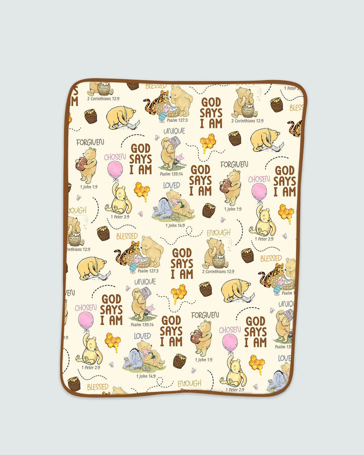 God Says I Am Little Blessings Bamboo Blanket