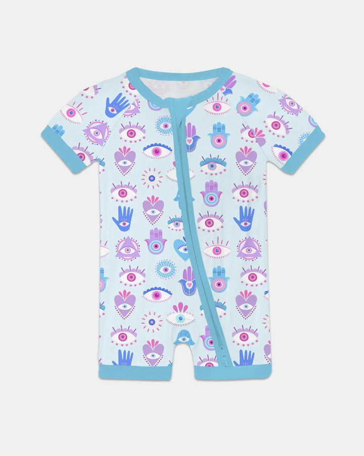 Hamsa Heart Guardians Family Matching Bamboo Shorty Zippy