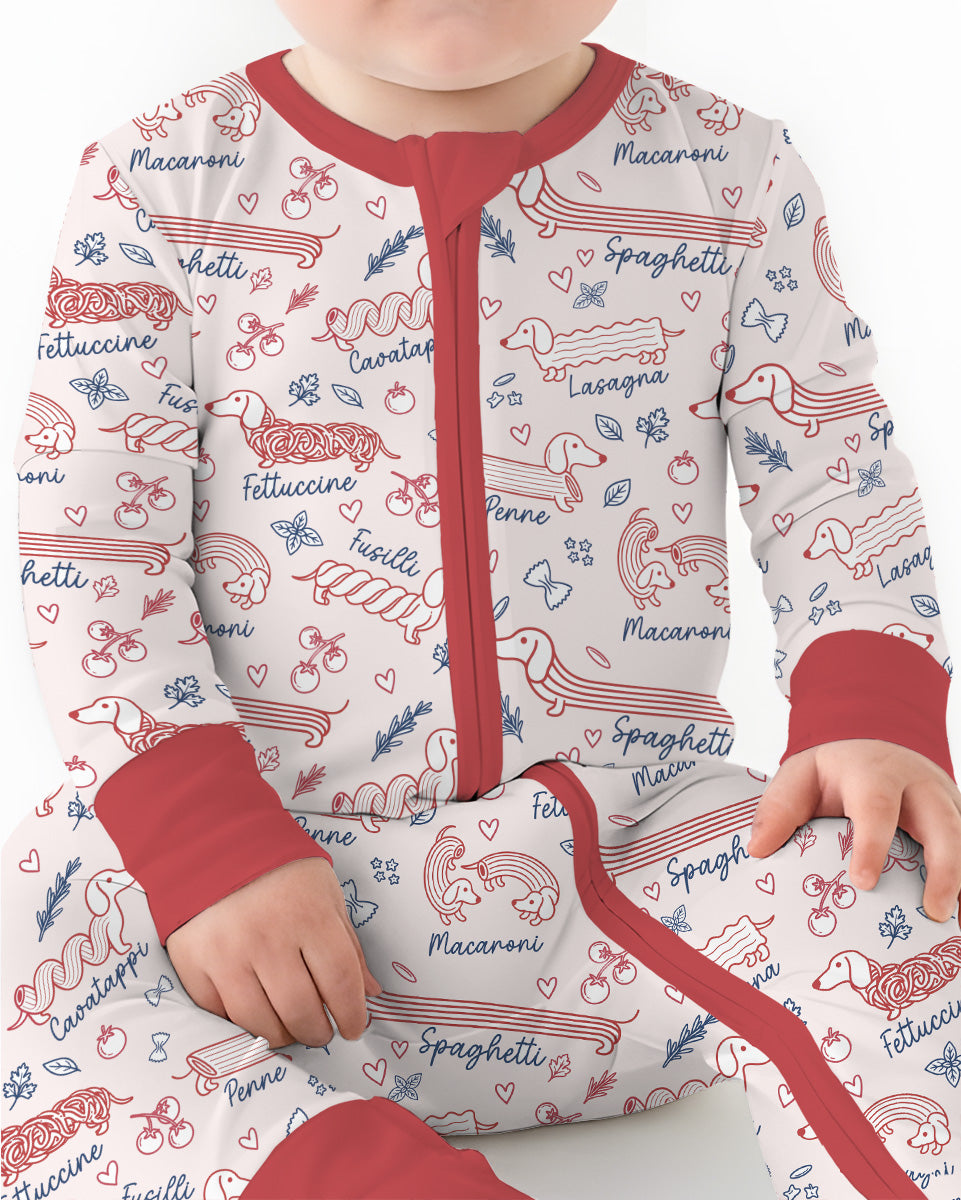 Funny Dachshund Pasta Pups Bamboo Convertible Zippy