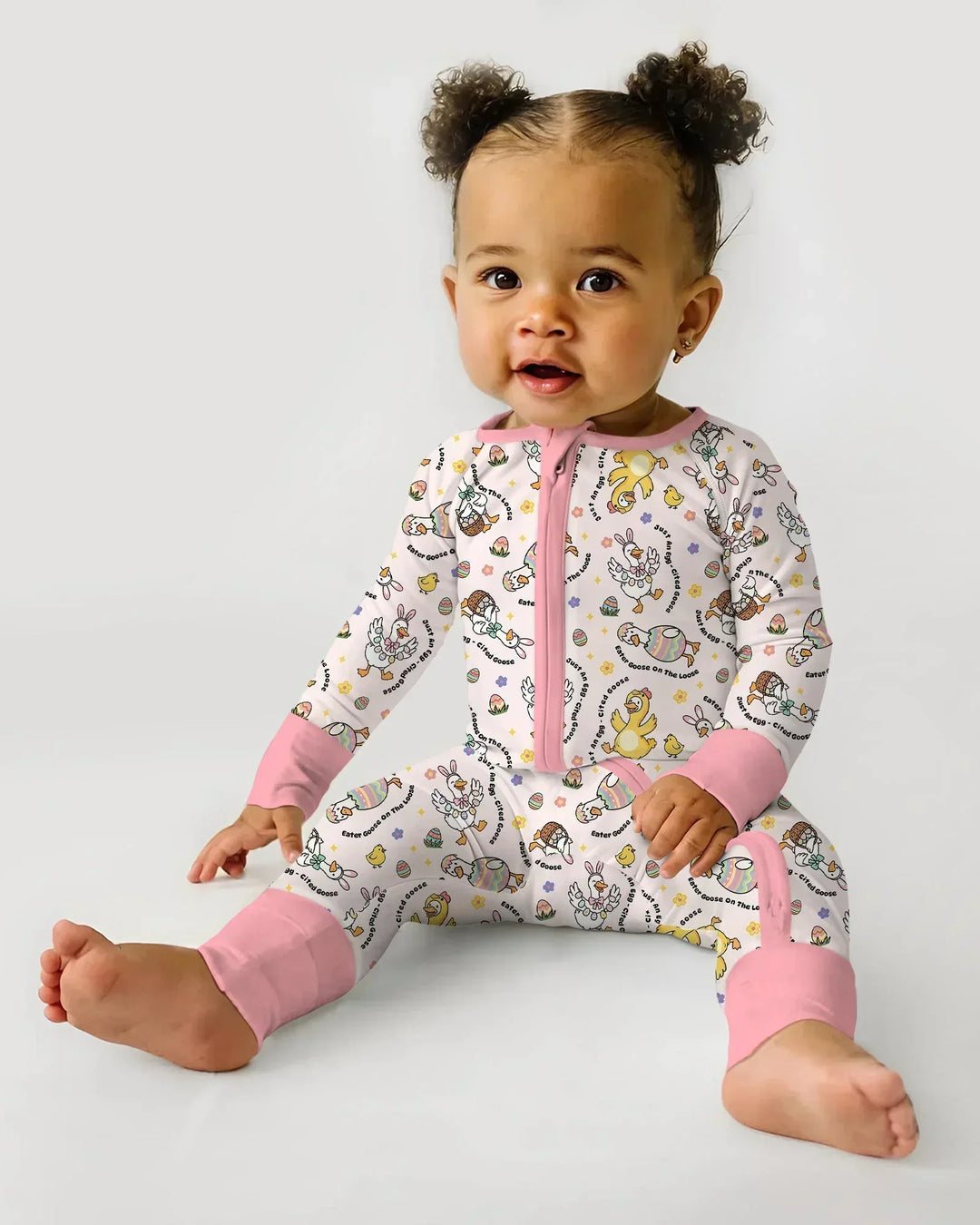 Easter Goose Family Matching Bamboo Convertible Zippy