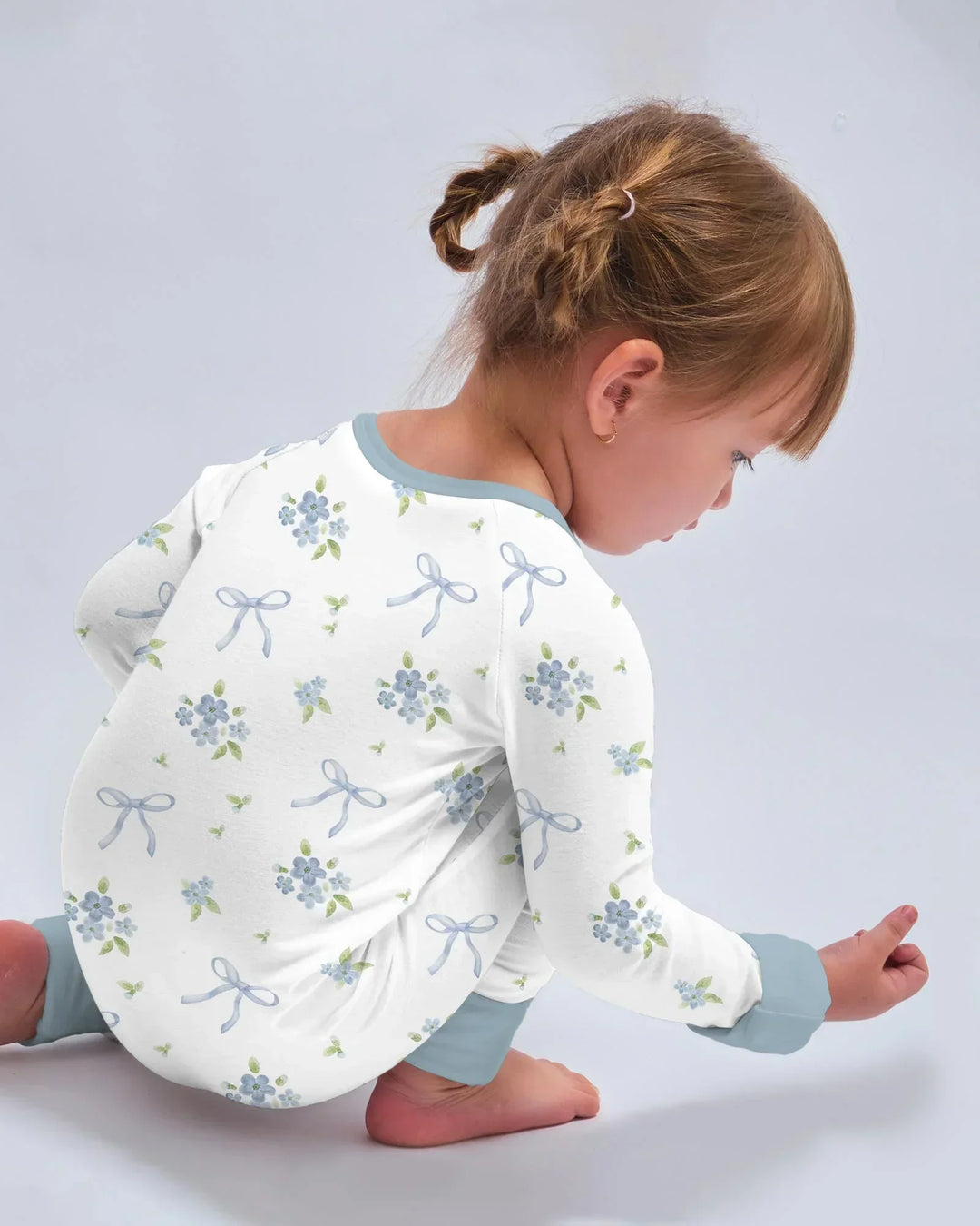Mommy and Me Matching Embroidered Baby Bamboo Convertible Zippy