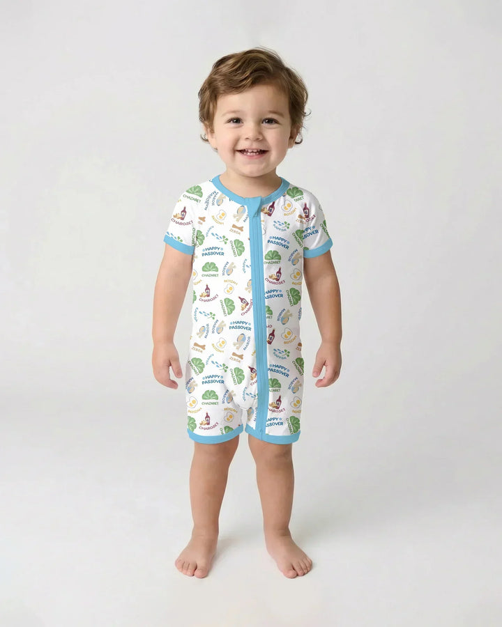 Happy Passover Matching Family Bamboo Shorty Zippy