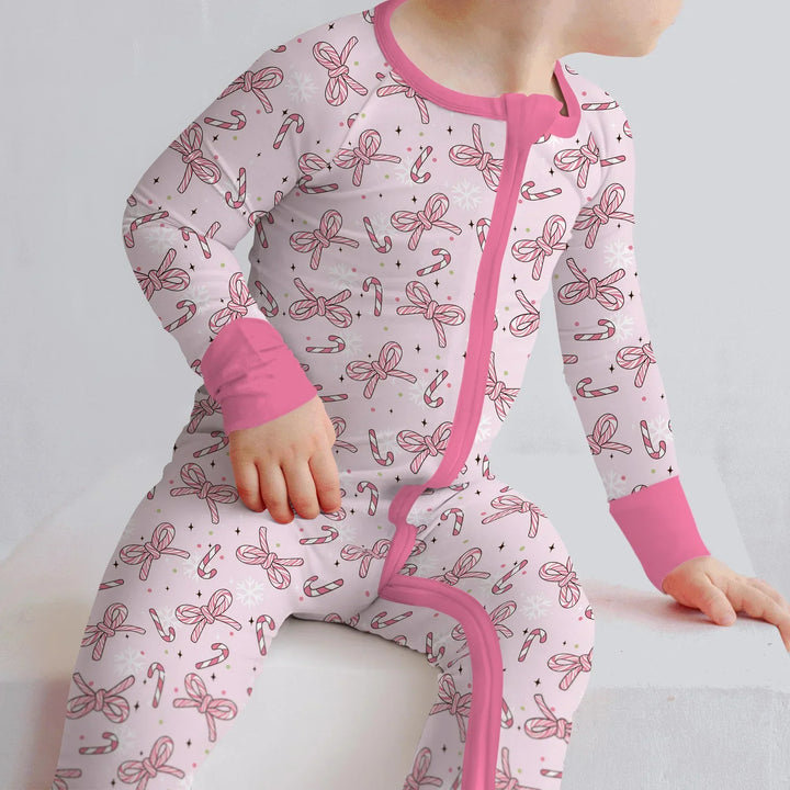 Pink Candy Bows Bamboo Convertible Zippy
