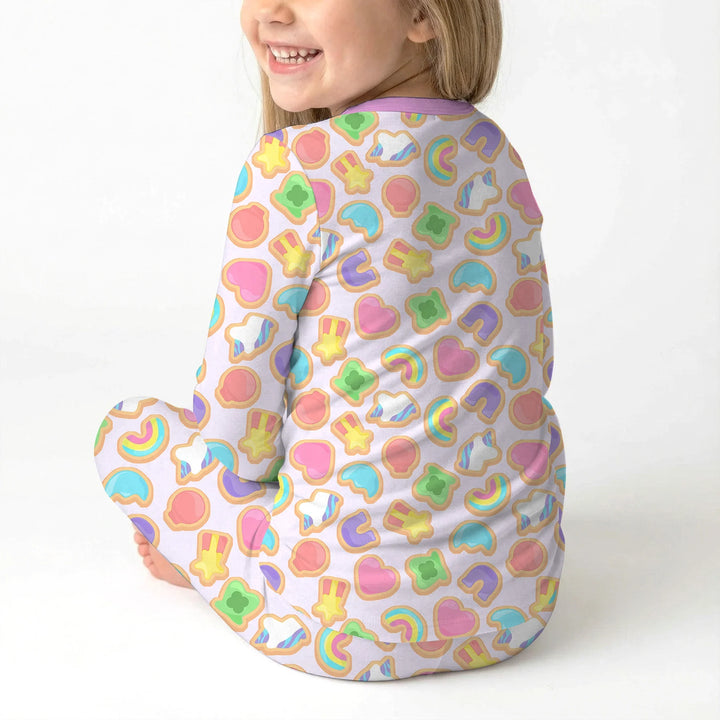 Lucky Marshmallow Cookies Bamboo Two Piece Long Sleeve Pajama Set