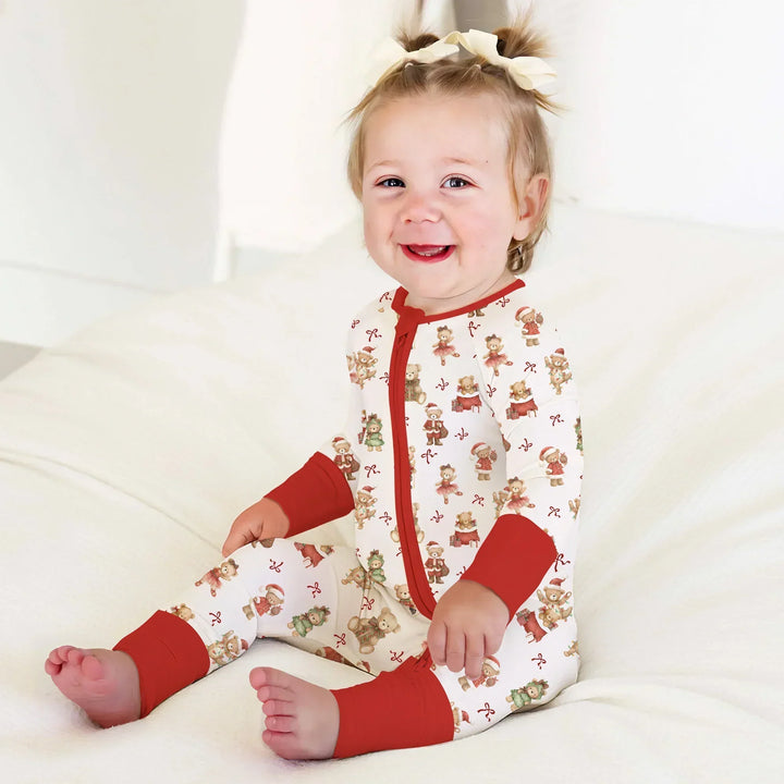 Christmas Teddy Bears Bamboo Convertible Zippy