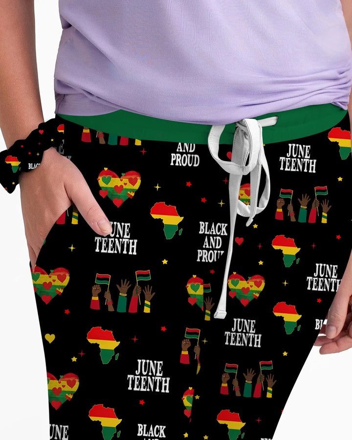 Juneteenth Black and Proud Bamboo Women Pajama Set