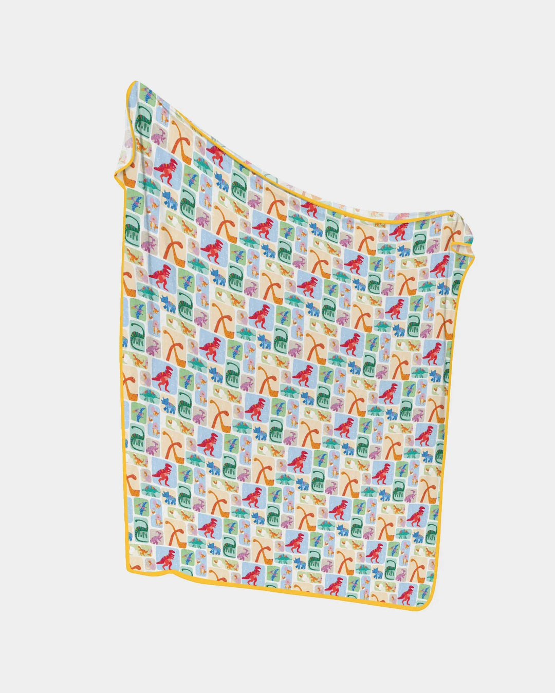 Rainbow Dino Friends Family Matching Bamboo Blanket