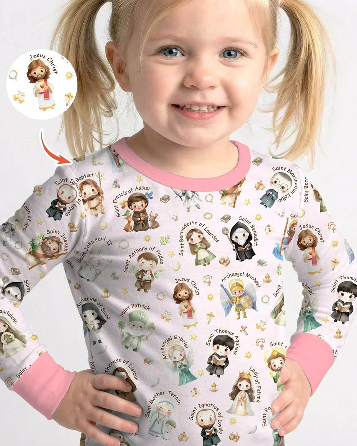 Little Saints Bamboo Two Piece Long Sleeve Pajama Set