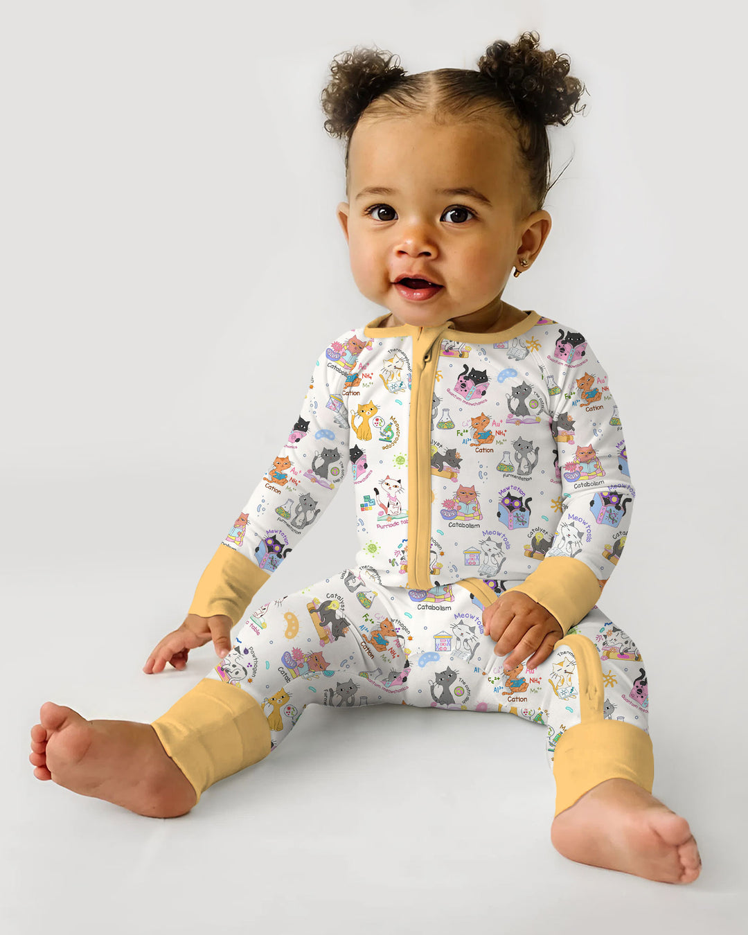 Funny Cat Love Scientist Bamboo Convertible Zippy
