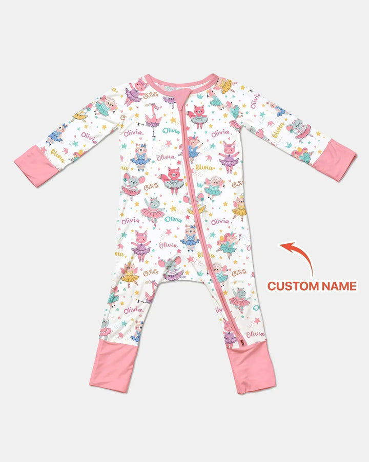Fairy Friends Ballet Custom Name Bamboo Convertible Zippy