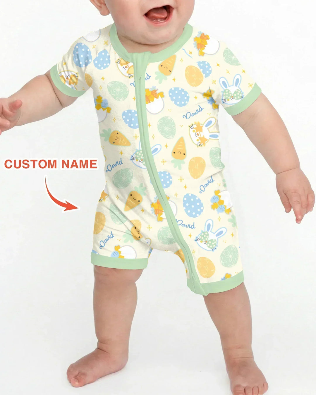 Retro Easter Bamboo Shorty Zippy