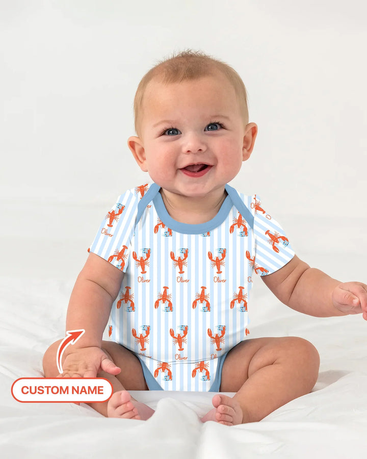 Custom Name Crawfish Beer Season Bamboo Bodysuit