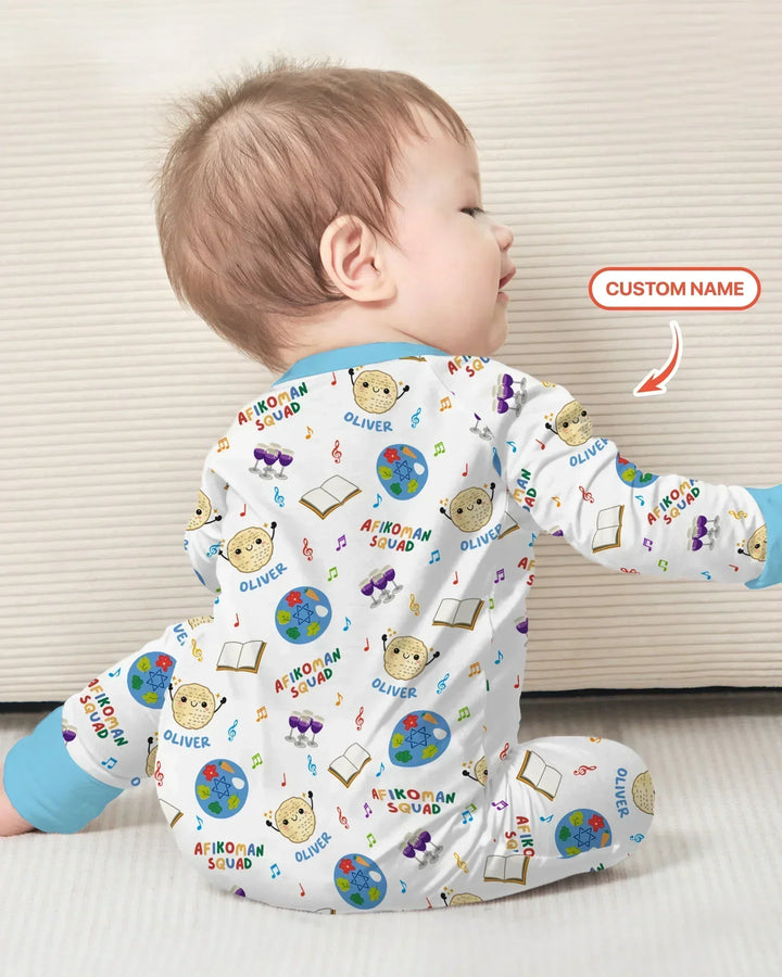 Custom Name Passover Afikoman Squad Bamboo Convertible Zippy