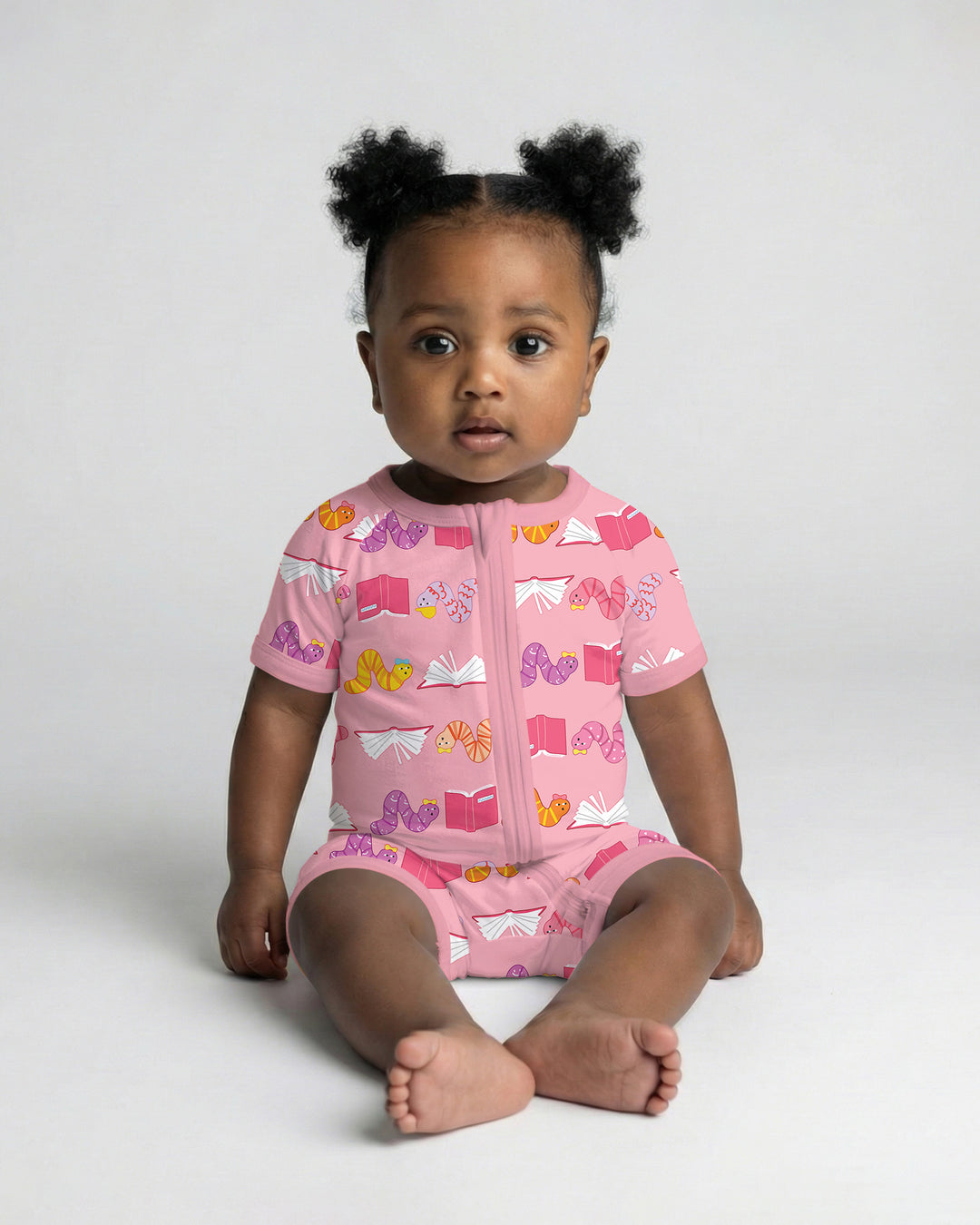 Bookworm Family Matching Bamboo Shorty Zippy