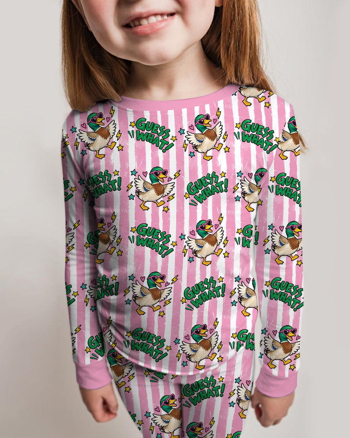 Guess What Mallard Butt Bamboo Two Piece Long Sleeve Pajama Set