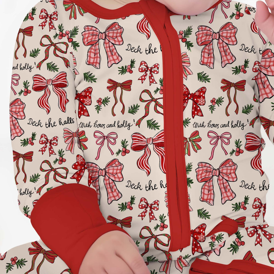 Coquette Christmas Bows Bamboo Convertible Zippy