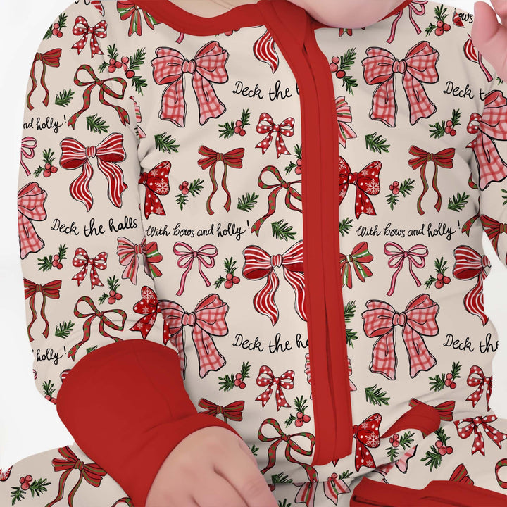 Coquette Christmas Bows Bamboo Convertible Zippy