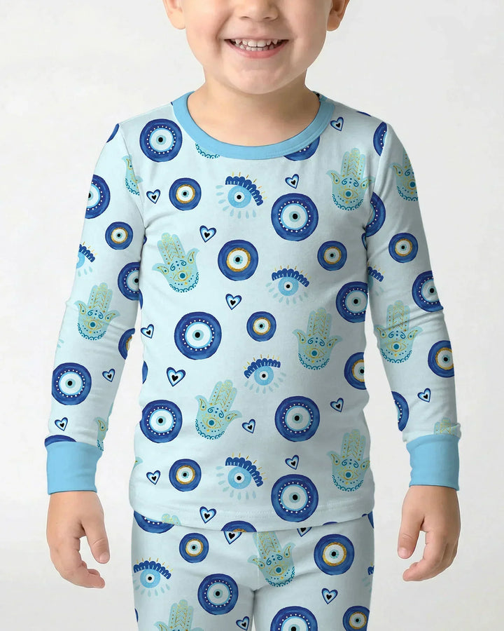 Mini Mystic Family Matching Bamboo Two Piece Long Sleeve Pajama Set