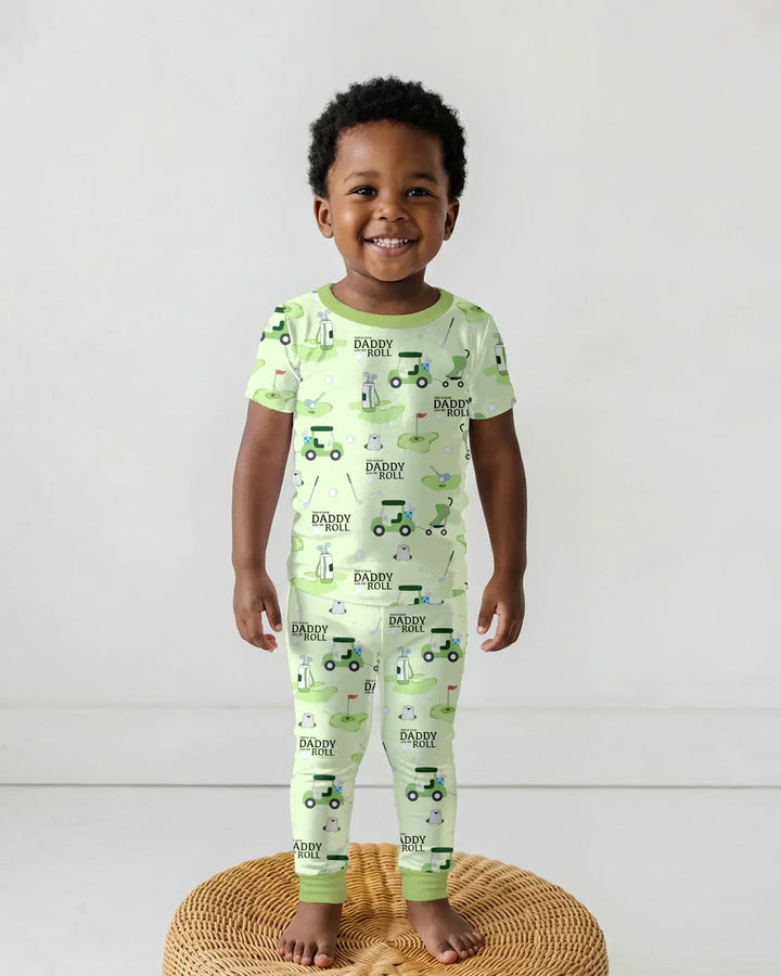 Daddy Golf Team Bamboo Two Piece Short Sleeve Pajama Set
