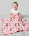 Western Cowgirl Boots And Bows Bamboo Blanket