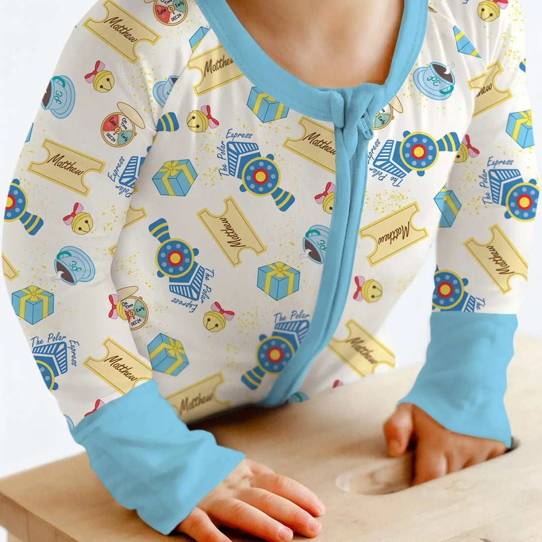 Express Train Christmas Bamboo Convertible Zippy