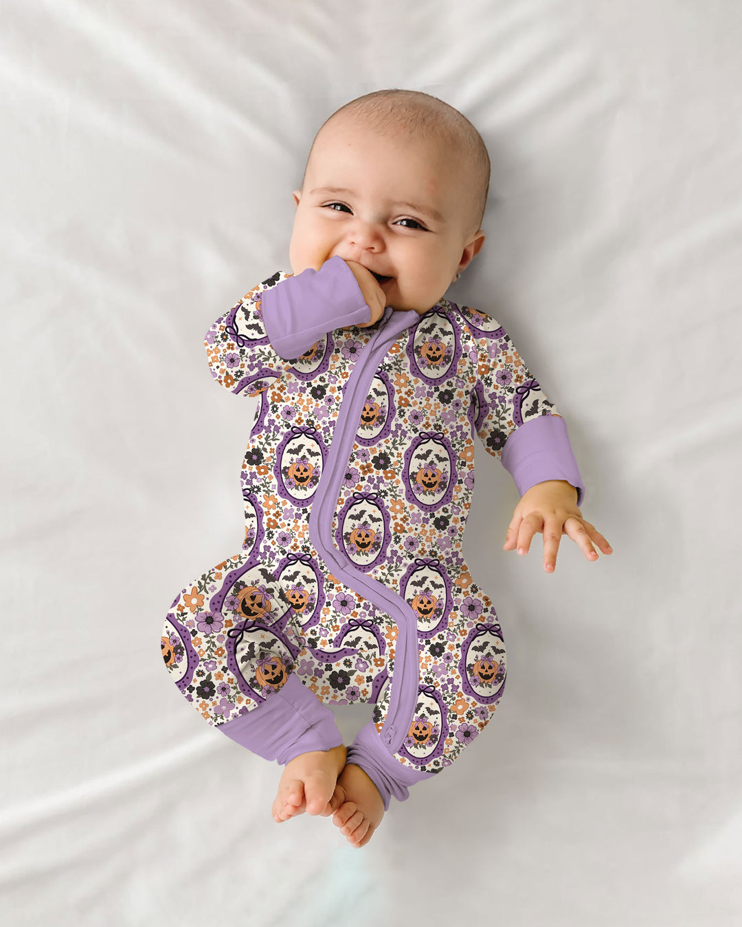Pumpkin Cameo Garden Bamboo Convertible Zippy