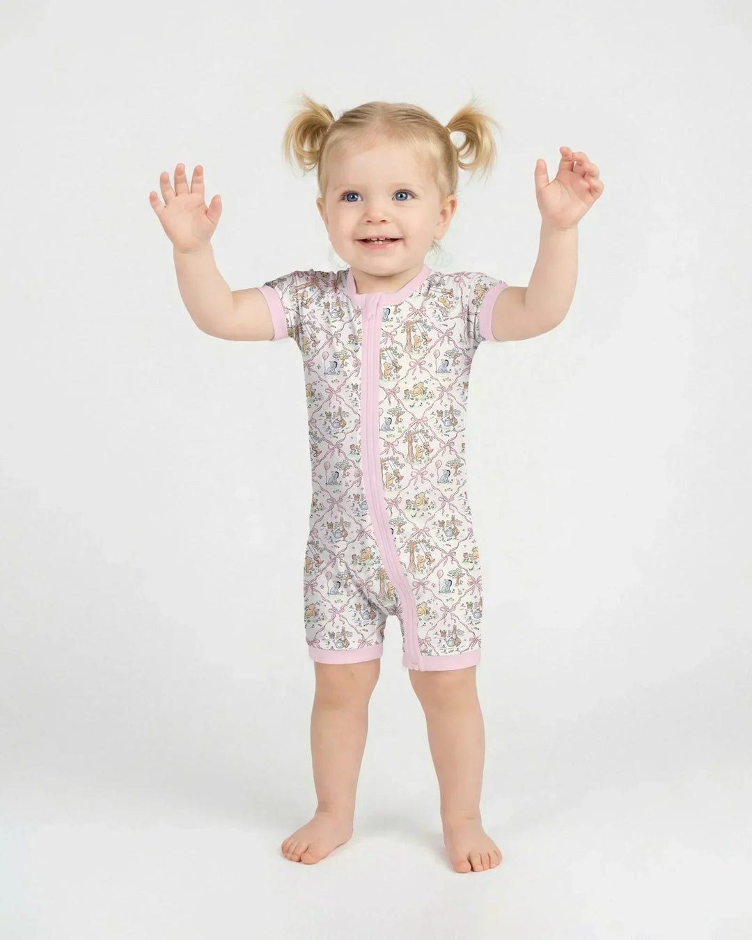 Spring Meadow Friends Bamboo Shorty Zippy