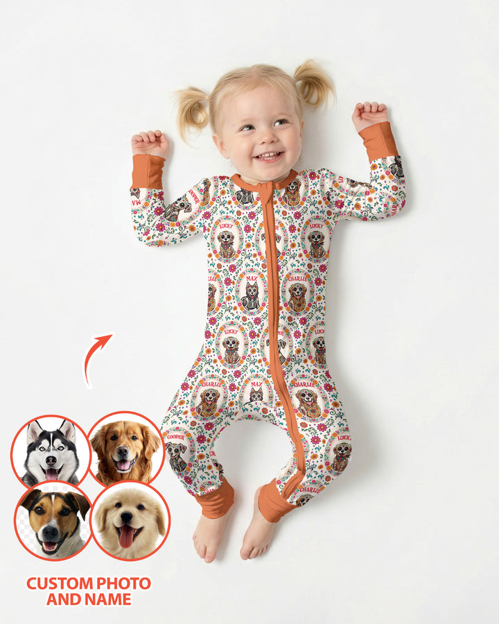 Hispanic Floral Dog Bamboo Convertible Zippy