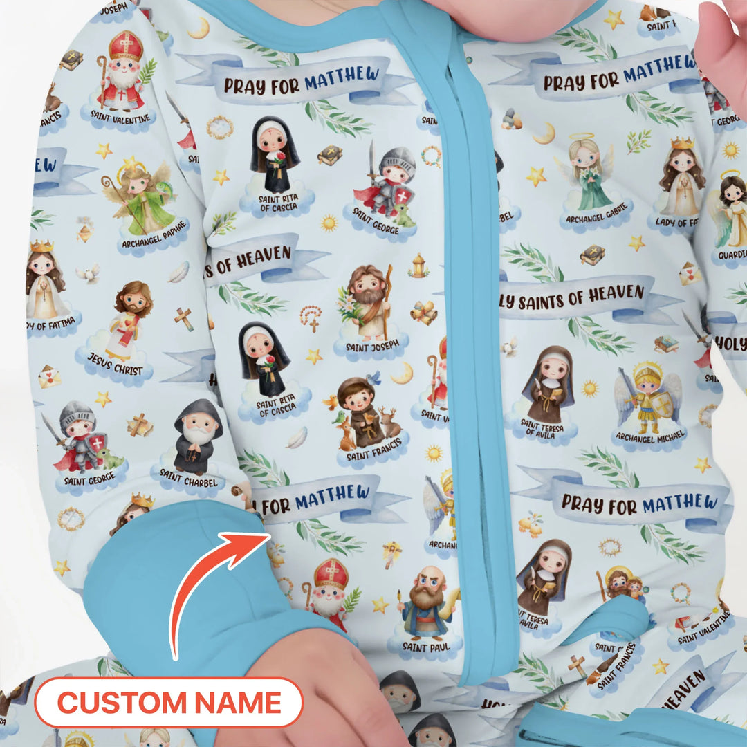 Holy Saints of Heaven Custom Name Bamboo Convertible Zippy