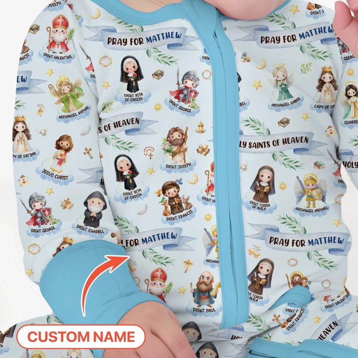 Holy Saints of Heaven Custom Name Bamboo Convertible Zippy