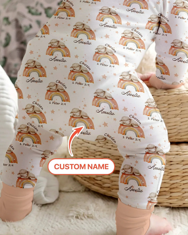 Chosen As His Own Custom Name Bamboo Convertible Zippy