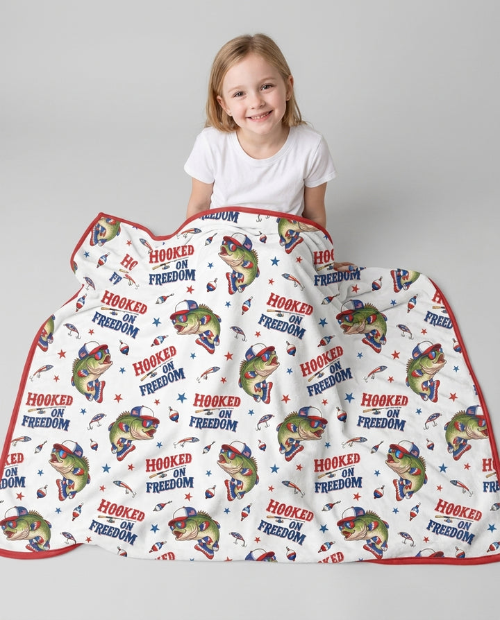 Hooked On Freedom Bamboo Blanket