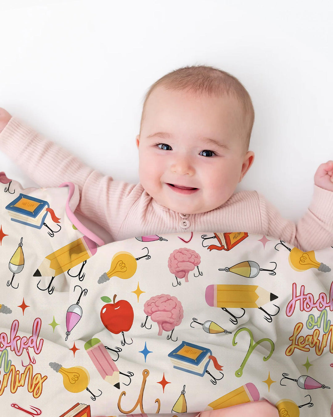 Hooked on Learning Bamboo Blanket