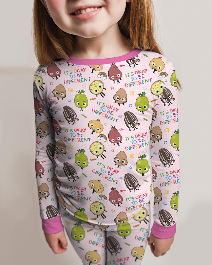 Nutty Little Friends Bamboo Two Piece Long Sleeve Pajama Set