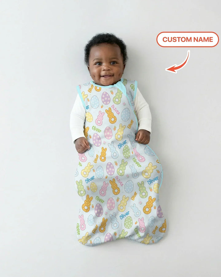 Custom Name Spring Pastel Easter Bamboo Sleep Bag