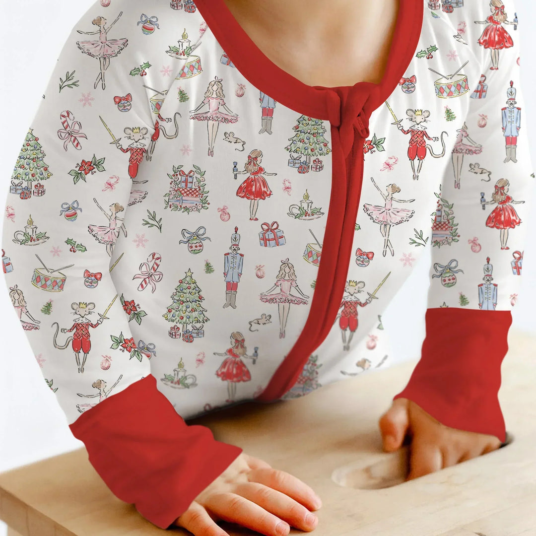 Sweet Nutcracker Holiday Matching Mom And Baby Bamboo Convertible Zippy