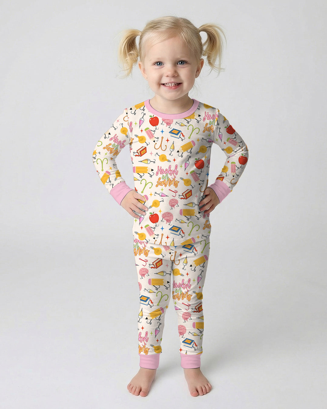 Template Bamboo Two Piece Long Sleeve Pyjamas Set