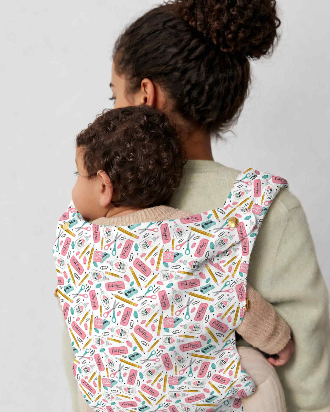 Pink Power School Supplies Baby Carrier