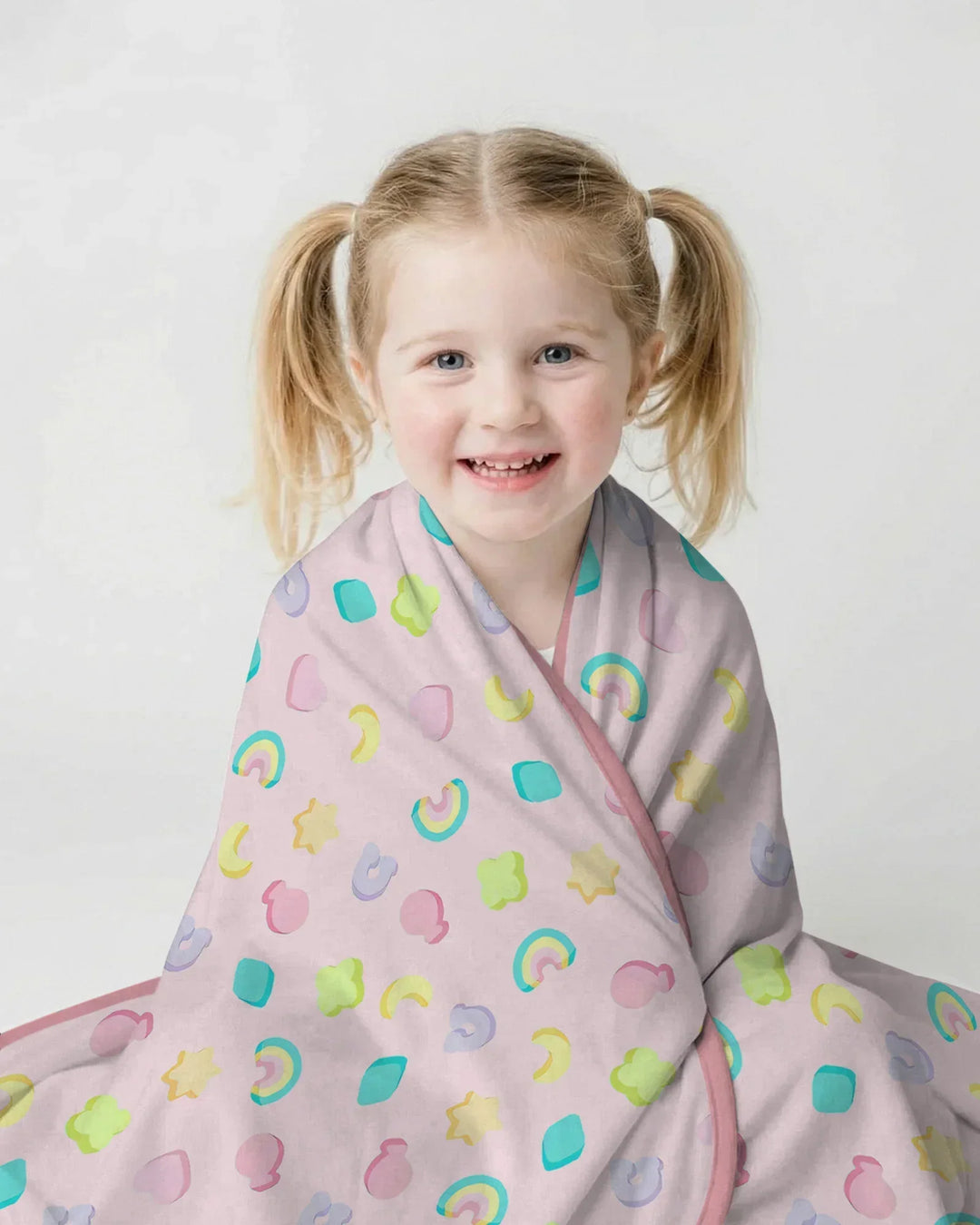 Pastel Lucky Charms Scatter Bamboo Blanket