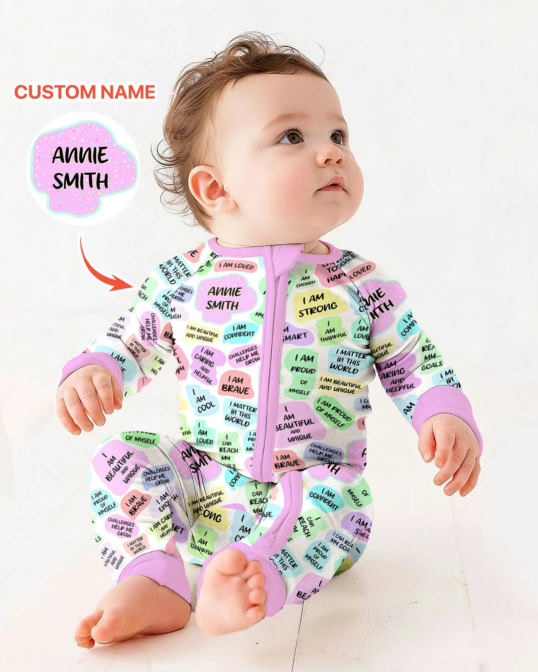 Mom & Baby Daily Affirmation Bamboo Convertible Zippy