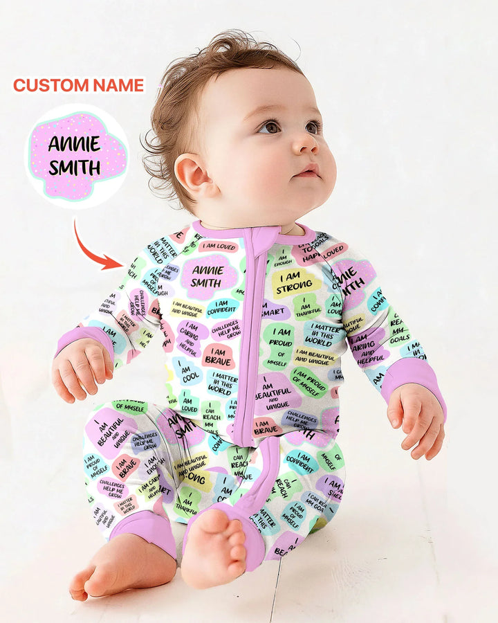 Mom & Baby Daily Affirmation Bamboo Convertible Zippy
