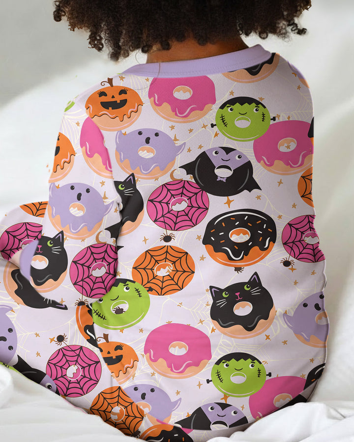 Halloween Donut Bamboo Two Piece Long Sleeve Pajama Set