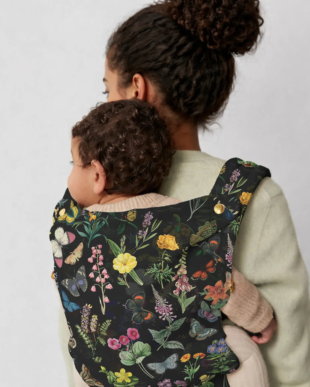 Midnight Botanical Butterfly Garden Baby Carrier