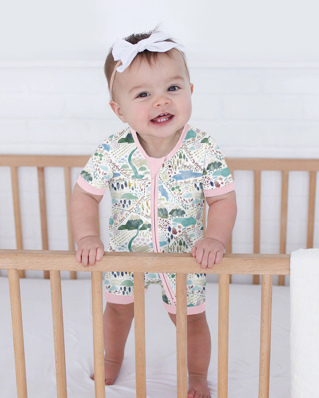 Whimsical Psalms 23 Map Bamboo Shorty Zippy