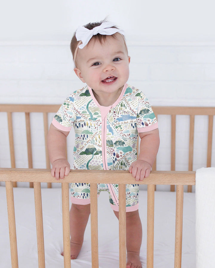 Whimsical Psalms 23 Map Bamboo Shorty Zippy