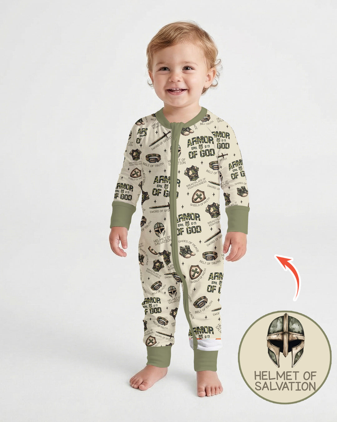 Camo Armor Of God Bamboo Convertible Zippy