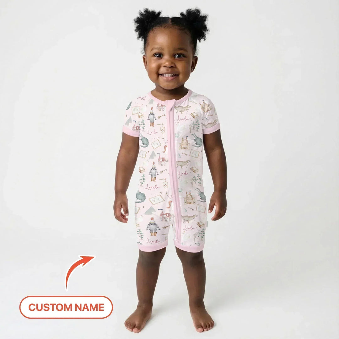 Adventure Dreams Custom Name Bamboo Shorty Zippy