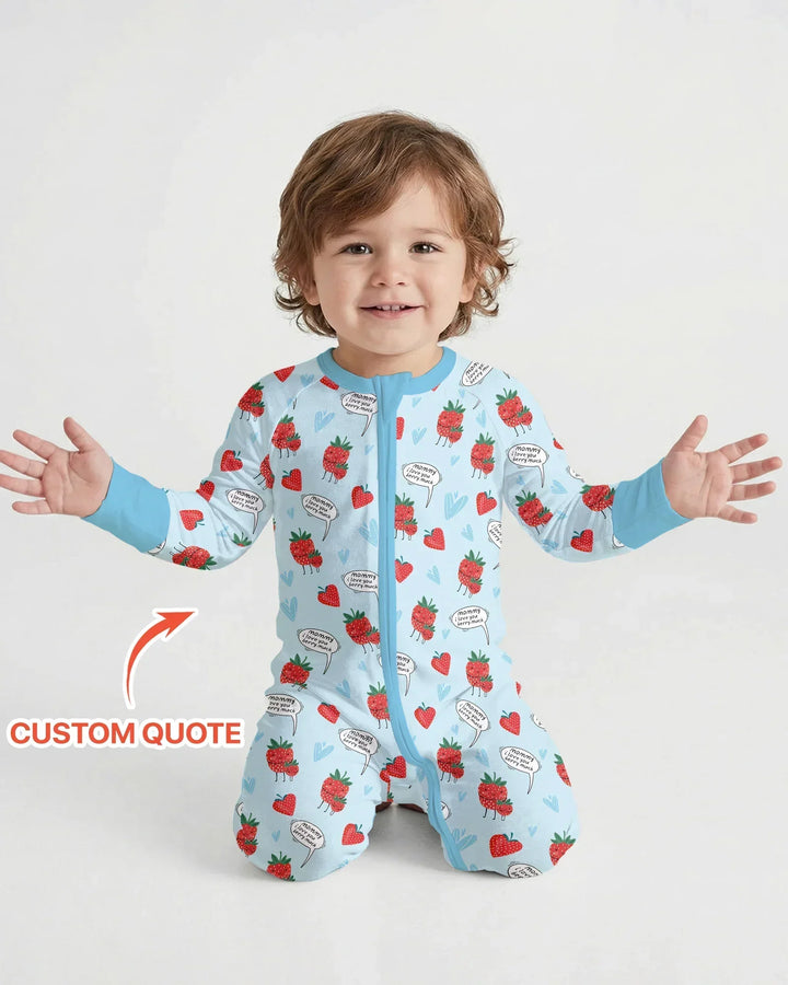 I love you berry much Bamboo Convertible Zippy